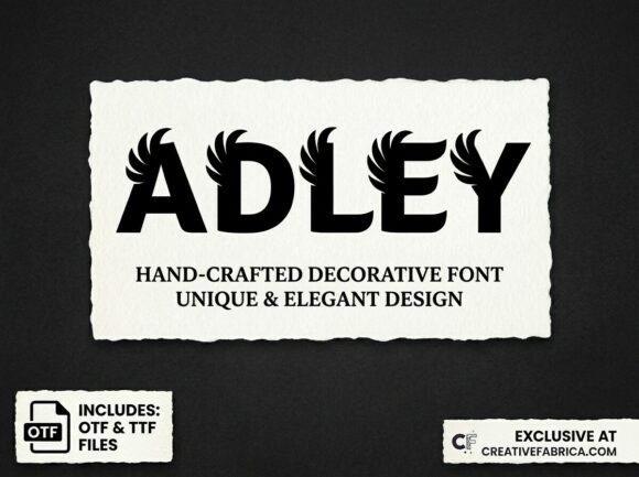 Adley: Bold Structure Meets Ethereal Design