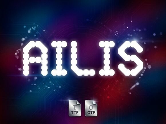 Ailis Font: Bold Decorative Display Typography