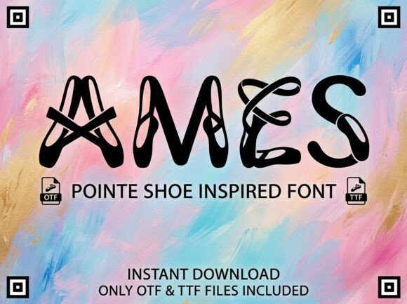 Ames Font: Bold Decorative Display Typography