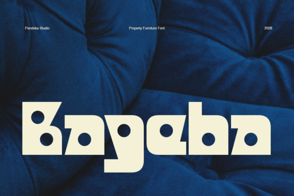Bageba Font: Elevating Property and Furniture Branding with Geometric Precision