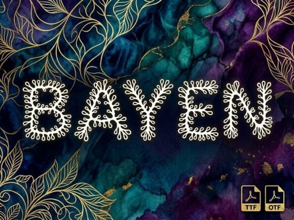 Bayen: Bold Decorative Display Font for Impact