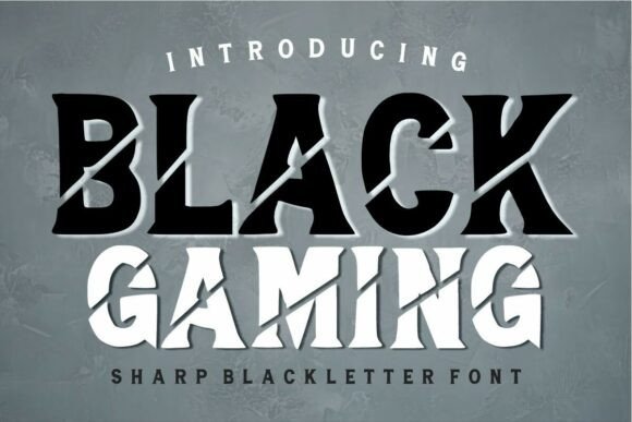 Black Gaming: Merging Gothic Tradition with Cyberpunk Typography