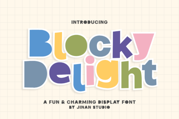 Blocky Delight: Integrating Playful Typography into Professional Design Workflows