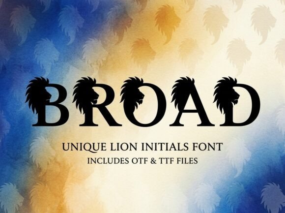 Broad Font: Elevating Visual Identity with Bold Decorative Typography
