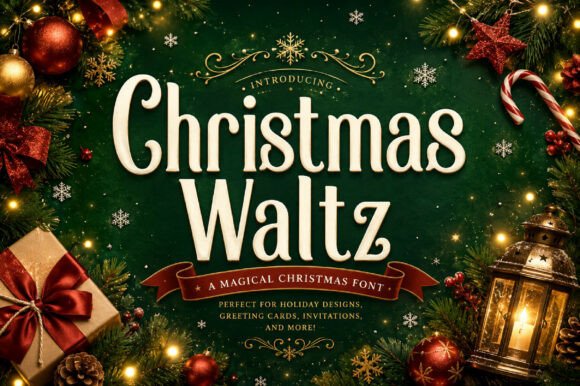 Christmas Waltz: Elevating Holiday Design with Elegant Typography