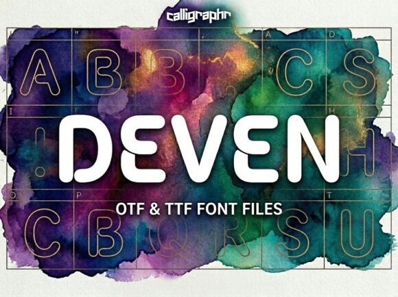 Deven: Elevating Visual Identity with Bold Decorative Typography