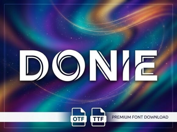 Donie: Elevating Visual Identity with Bold Decorative Typography