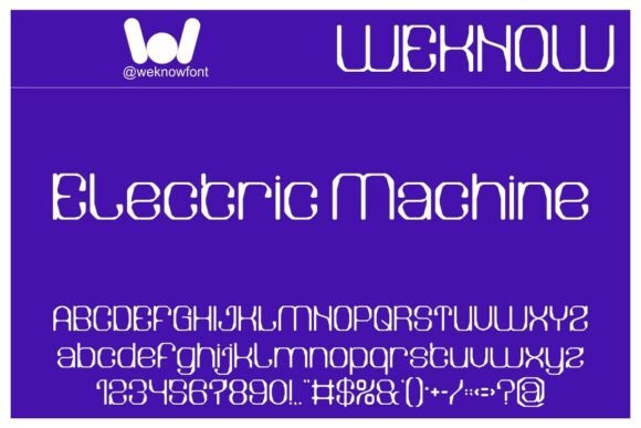 Electric Machine: Futuristic Display Typography