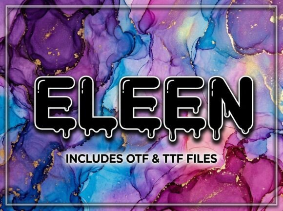Eleen Font: Bold Decorative Display Typography