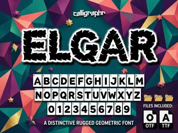 Elgar: Integrating a Decorative Display Font into Professional Design Workflows