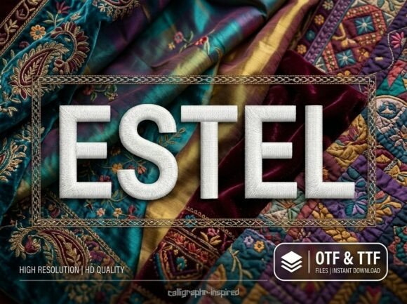 Estel: Elevating Brand Identity with Bold Decorative Typography