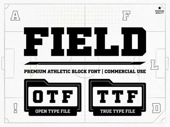 Field Font: Bold Decorative Display Typography