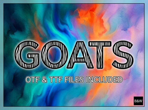 Goats: A Bold Decorative Display Font for High-Impact Design