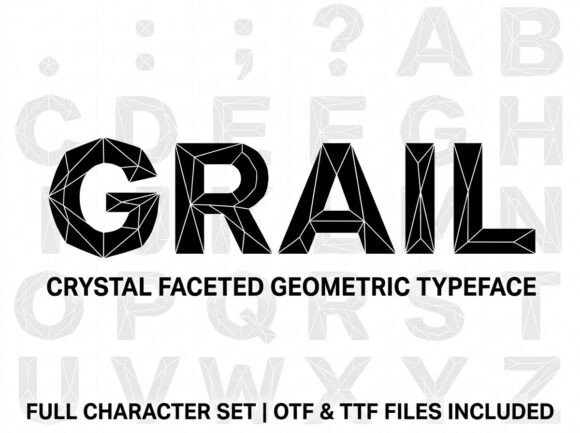 Grail Font: Bold Decorative Display Typography