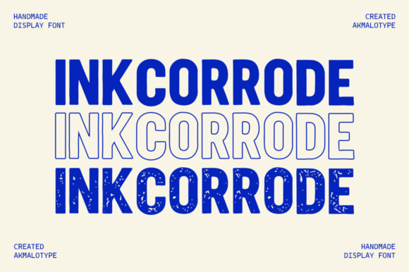 Inkcorrode: Bold Industrial Grunge Typography