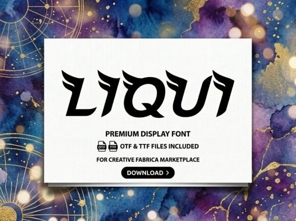 Liqui: A Premium Display Font for Dynamic Motion
