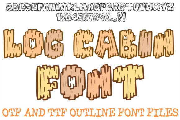 Log Cabin Font: Rustic Typography for Natural Branding