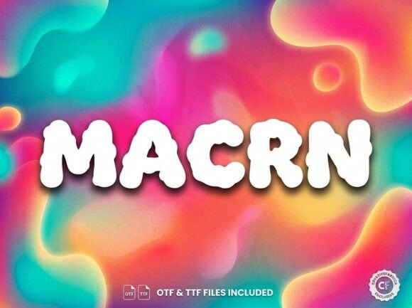 Macrn: Bold Decorative Display Font