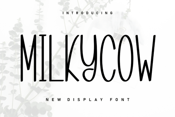 Milkycow Font: Heartfelt Handwritten Design