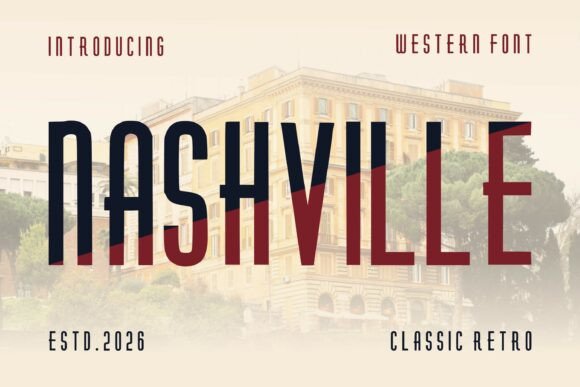 Nashville Font: Bold Western Style for Modern Design