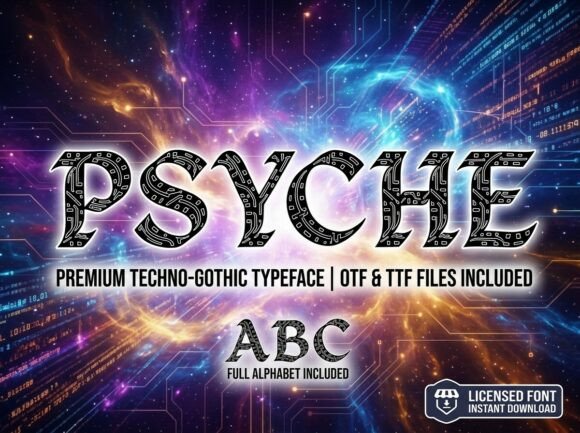 Psyche: Integrating Premium Techno-Gothic Typography into Modern Design Workflows