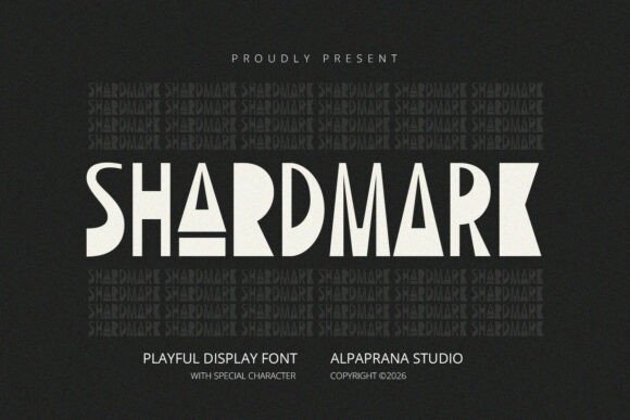 Shardmark: A Modern Display Font for Contemporary Branding