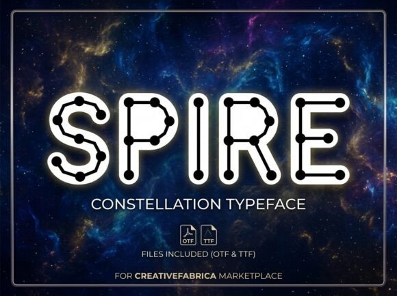 Spire Font: Bold Decorative Typography