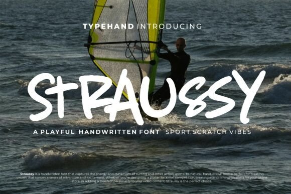 Straussy: Bold Handwritten Font Family